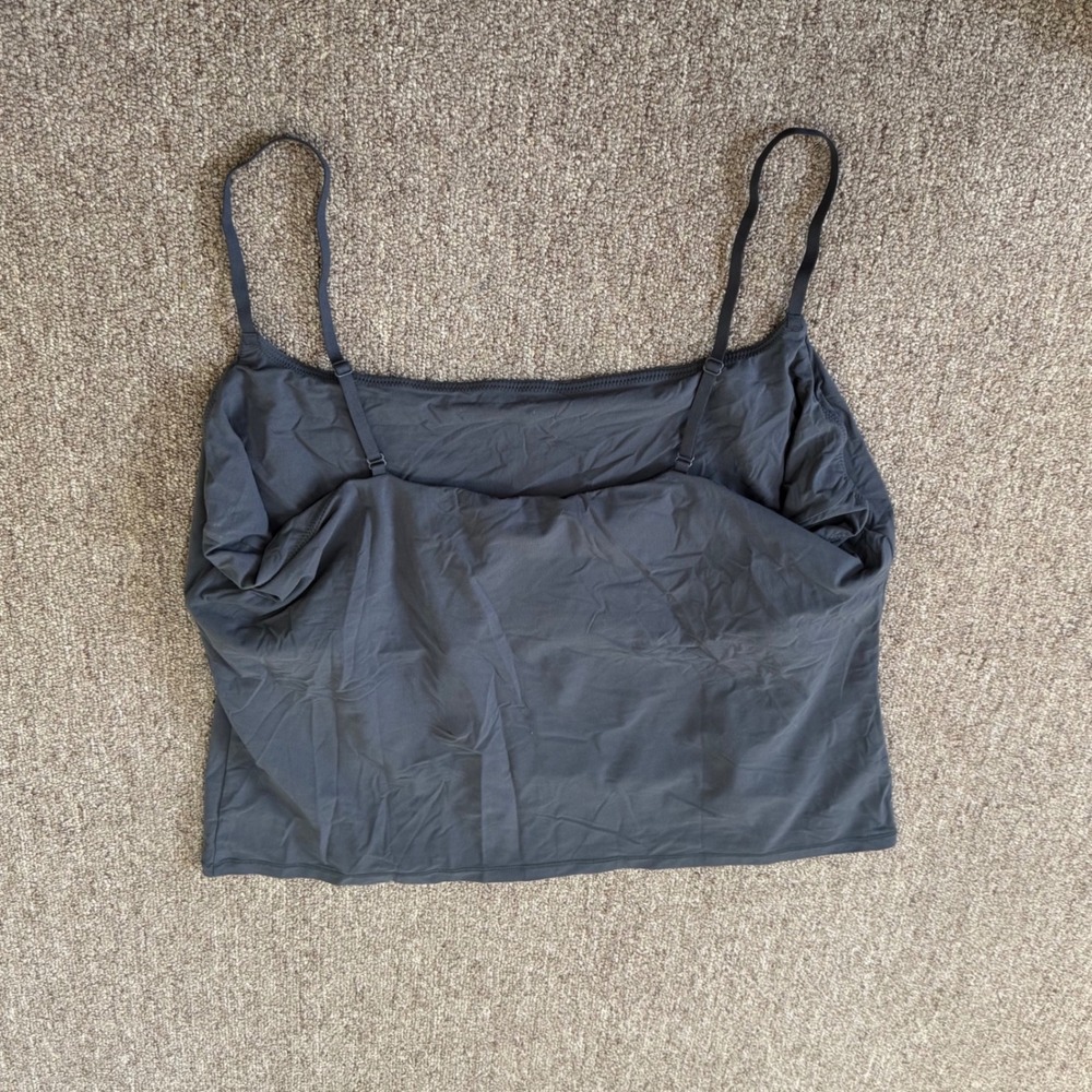 SKIMS Fits Everybody Cami Graphite Gray Square Neck Camisole TP-CAM-9421 4X NWT - Picture 2 of 3